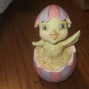 Jim Shore Chick Figurine in Eggshell